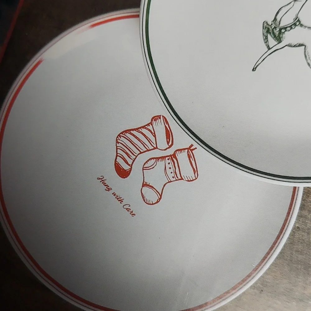 Sur La Table Festive Christmas Dessert Plates